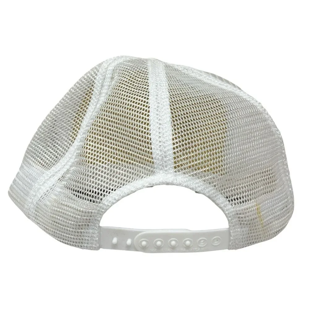 Vintage Hawaii Trucker Hat White‎ Mesh Snapback Beach Surf Tropical Y2K Cap